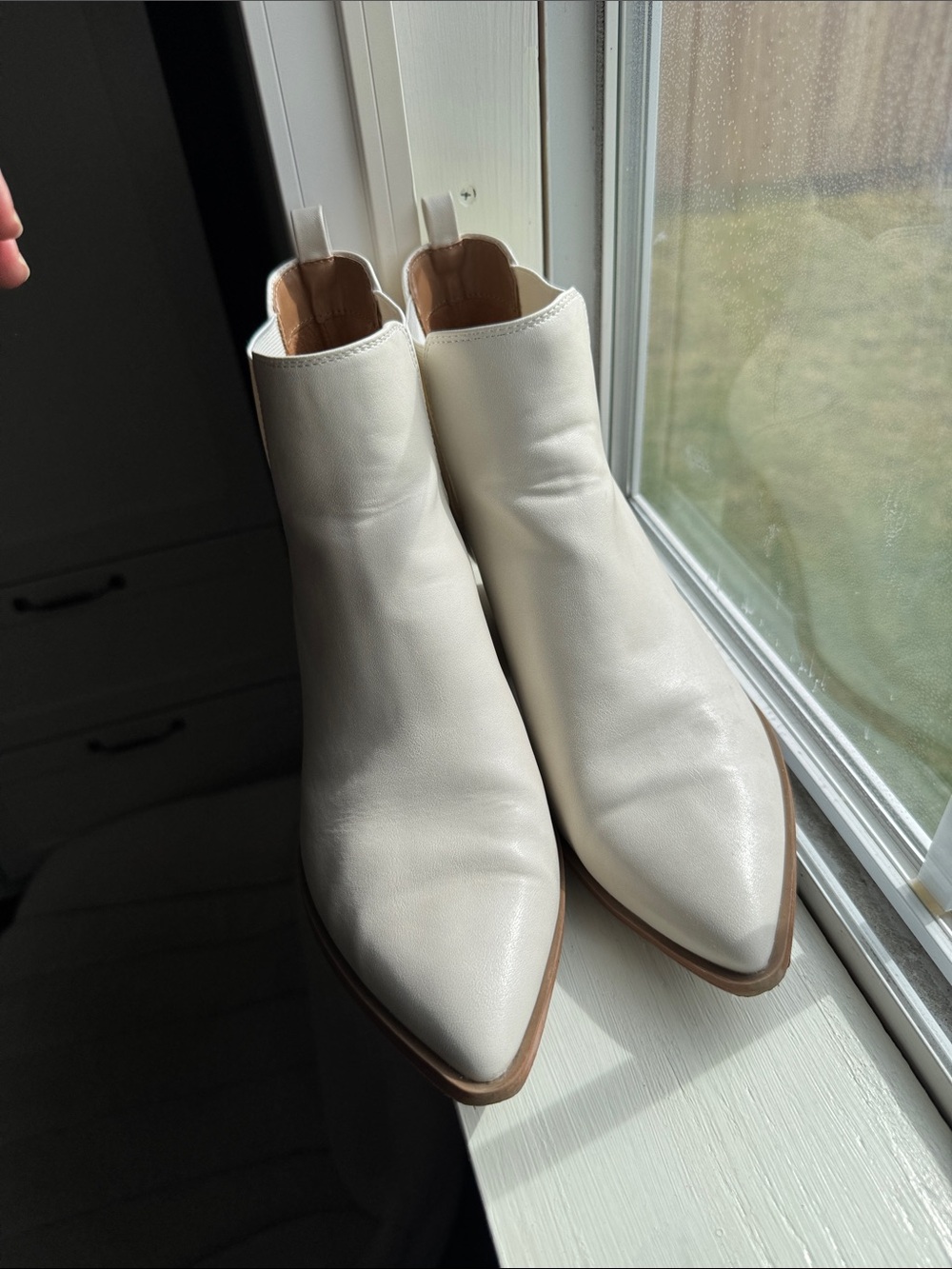 Universal Thread Kennedy Women's Cream Ankle Boots size 9 1/2. - Picture 3 of 11